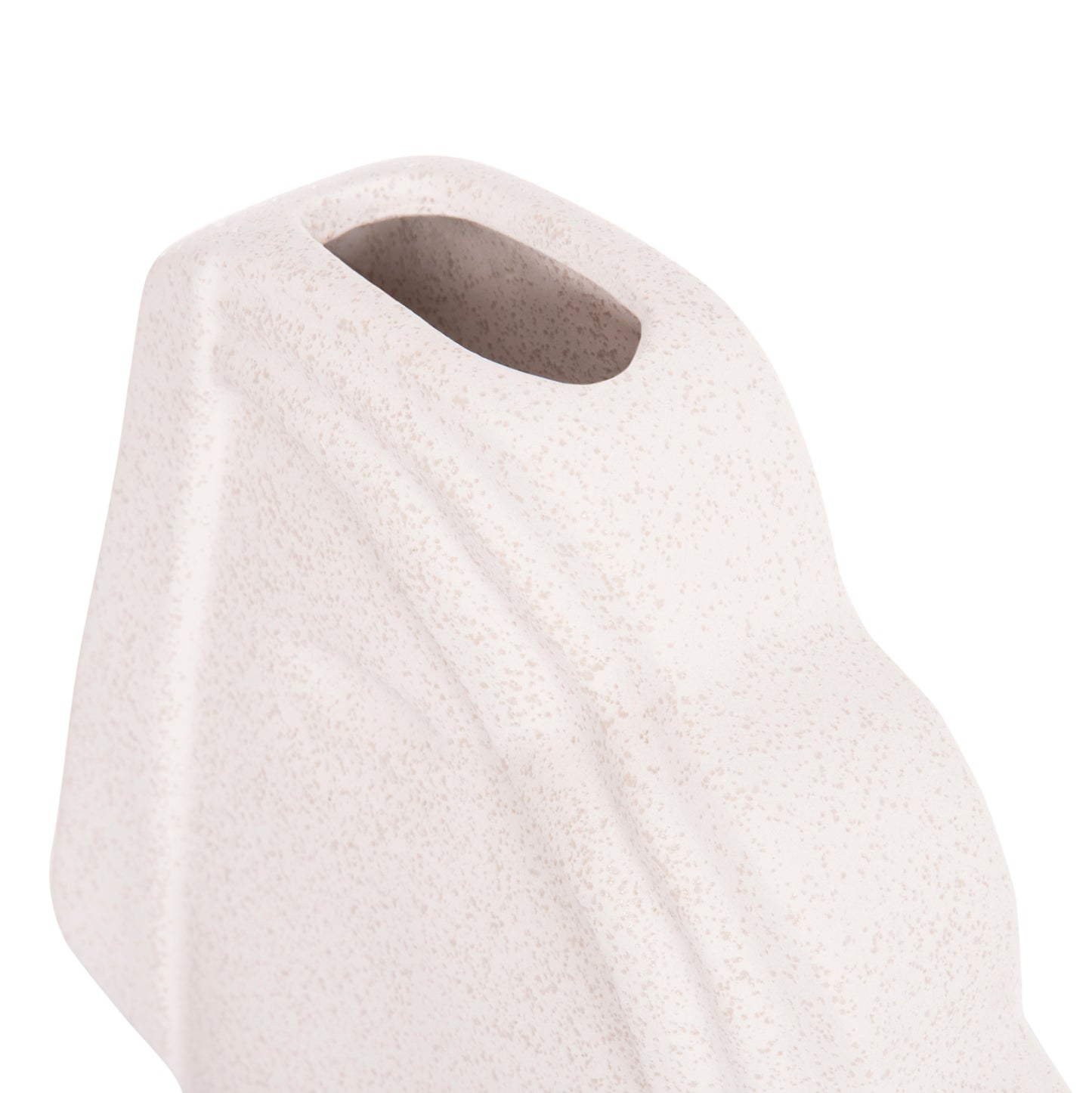 CERAMIC TABLE DECOR HUMANS HM4585 OFF WHITE WITH CRYSTALLISATION 22x5x24.5Hcm.