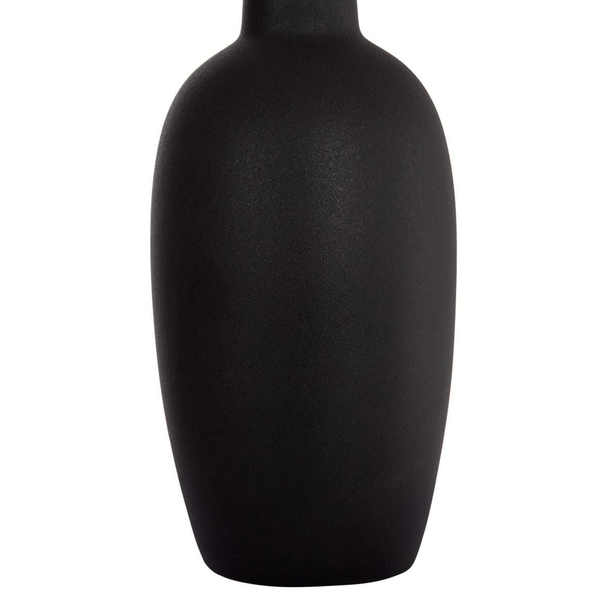 ΕΠΙΤΡΑΠΕΖΙΟ ΚΕΡΑΜΙΚΟ ΔΙΑΚΟΣΜΗΤΙΚΟ ELENDIL HM4591.02 ΜΑΥΡΟ ΜΑΤ Φ12x39.5Υεκ