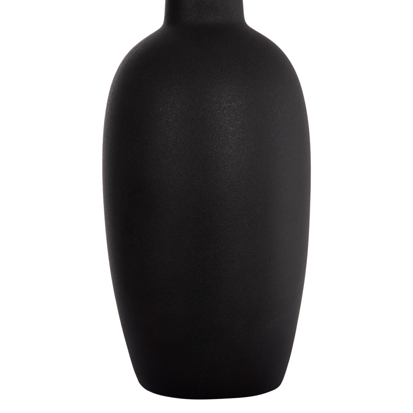 CERAMIC TABLE DECOR ELENDIL HM4591.02 MATTE BLACK Φ12x39.5Hcm.