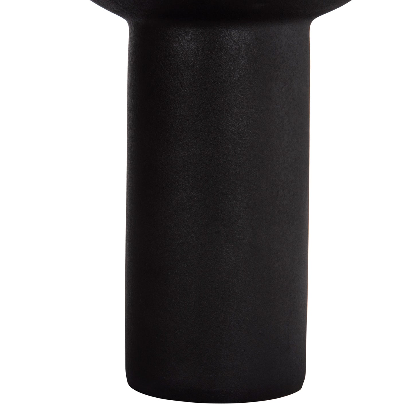 CERAMIC TABLE DECOR ELENDIL HM4602.02 MATTE BLACK Φ23x32H cm.