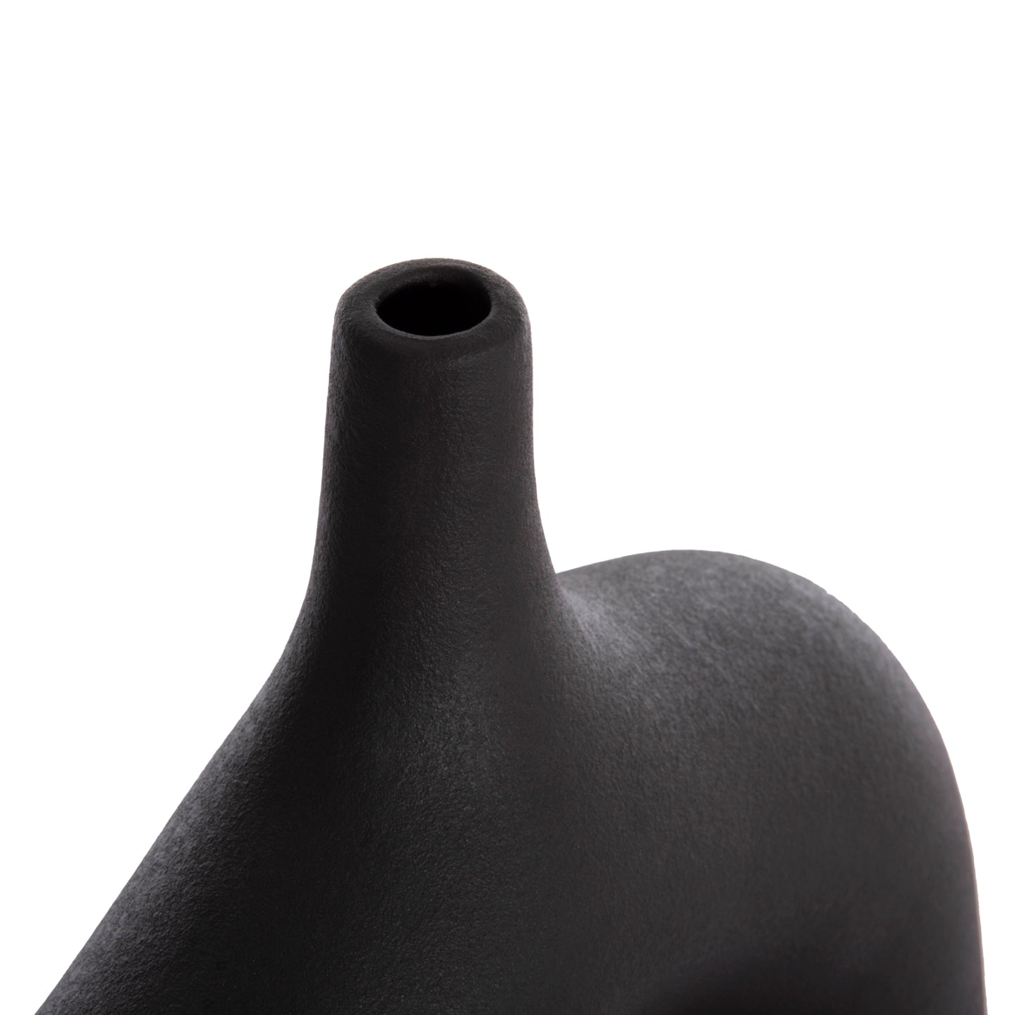 CERAMIC TABLE DECOR SERIES ISIL HM4601.02 MATTE BLACK 35x10x32.5Hcm.