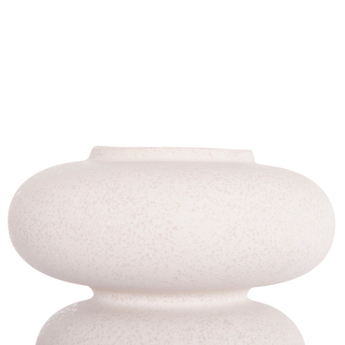 CERAMIC TABLE DECOR ROOK HM4629.01 OFF WHITE WITH CRYSTALLISATION Φ18x17Hcm.