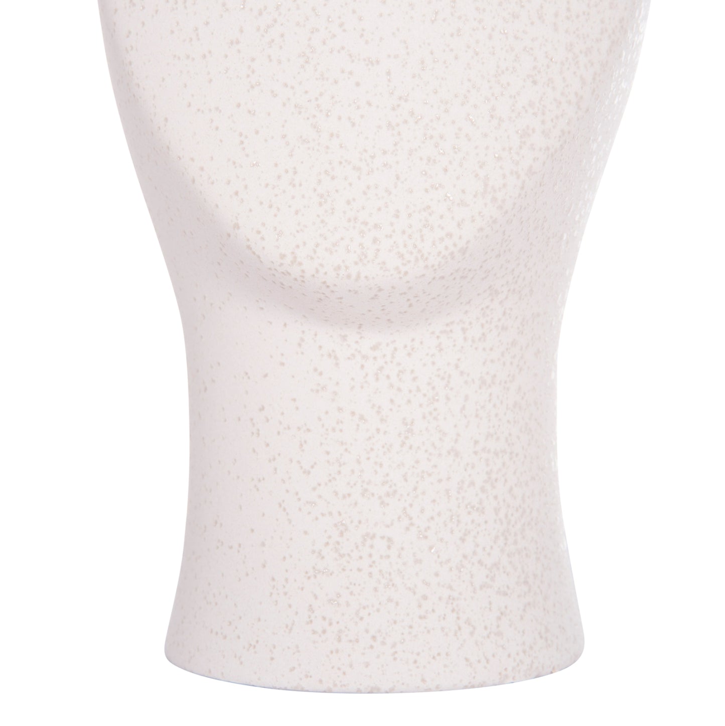 CERAMIC TABLE DECOR HUMANS HM4632 OFF WHITE WITH CRYSTALLIZATION Φ13x22Hcm.