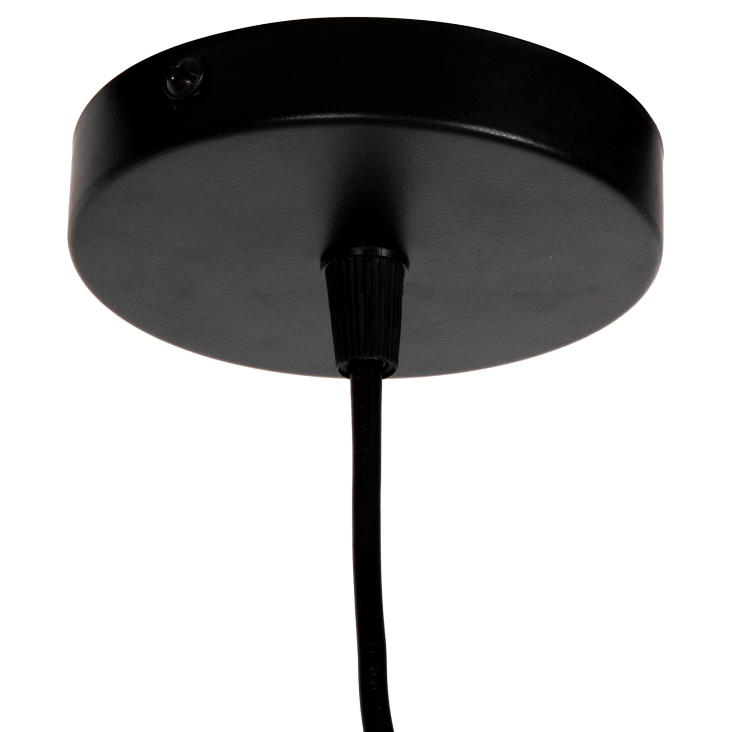 CEILING PENDANT LAMP HM4155 BLACK METAL-WHITE GLASS 30,5x30,5x118H cm.