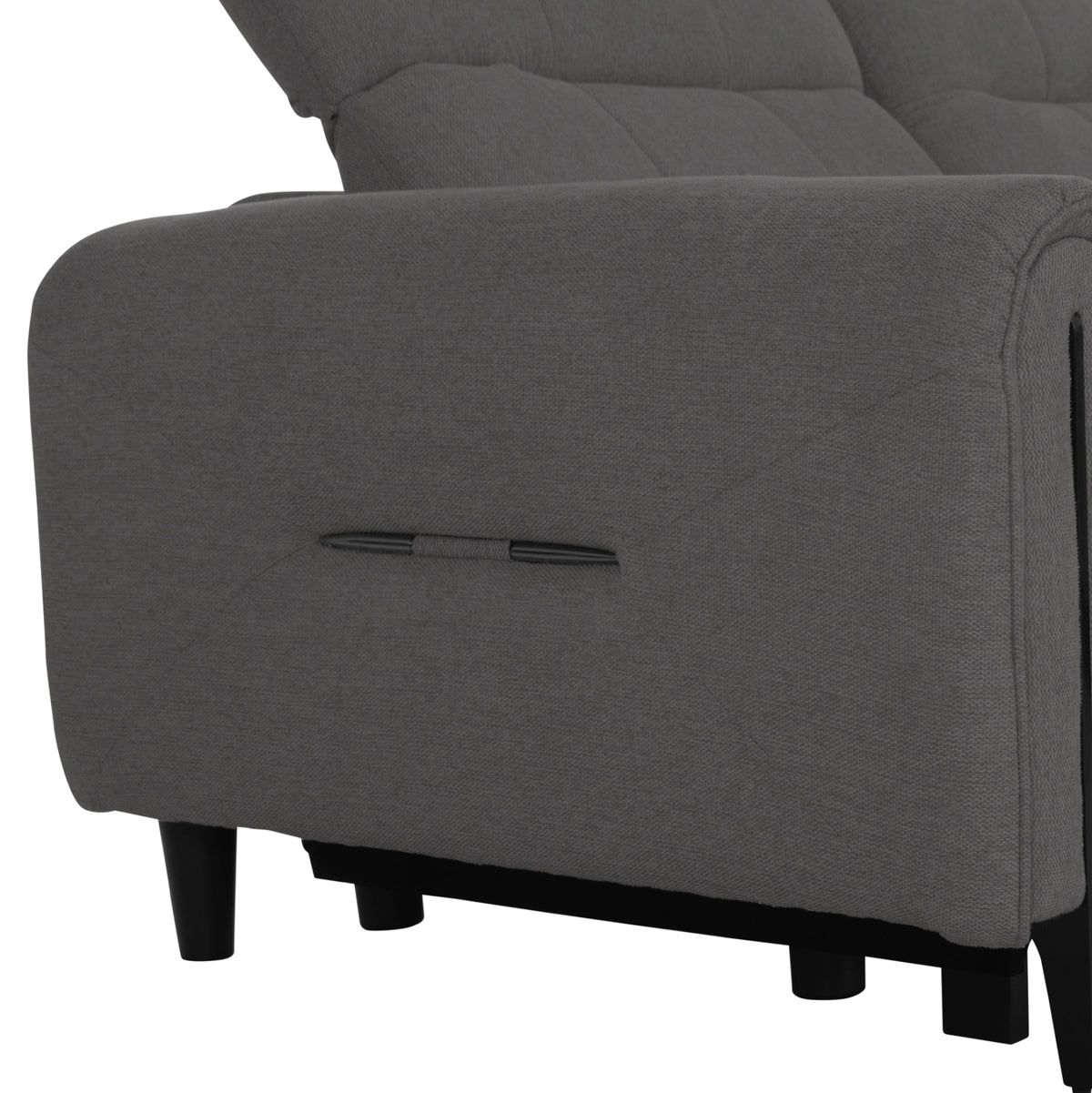 ΓΩΝΙΑΚΟΣ ΚΑΝΑΠΕΣ ΜΕ RECLINE ORACLE HM3290.01 ΓΚΡΙ ΥΦΑΣΜΑ 260x260x90(κάθισμα)x94Υεκ.