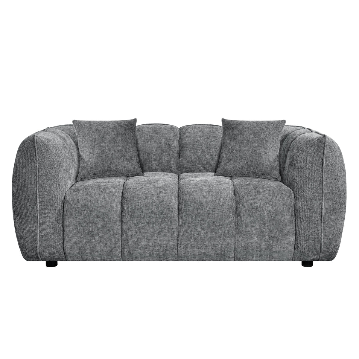 ΚΑΝΑΠΕΣ 2-ΘΕΣΙΟΣ LYKKE HM3324.01 ΓΚΡΙ ΥΦΑΣΜΑ 172x89x70Υεκ.
