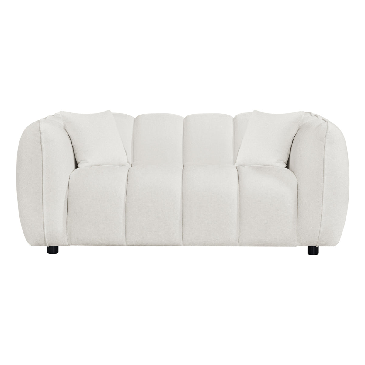 ΚΑΝΑΠΕΣ 2-ΘΕΣΙΟΣ LYKKE HM3324.02 ΕΚΡΟΥ ΥΦΑΣΜΑ 172x89x70Υεκ.