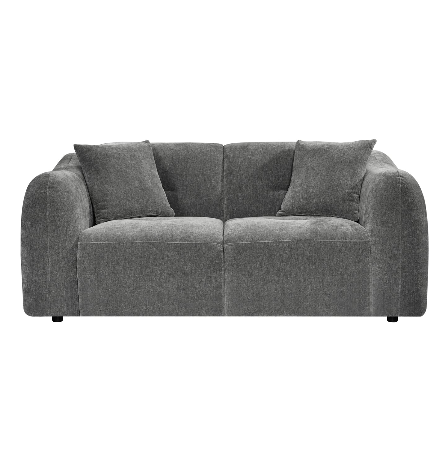 ΚΑΝΑΠΕΣ 2-ΘΕΣΙΟΣ JUNOA HM3334.01 ΓΚΡΙ ΥΦΑΣΜΑ 172x89x74Υεκ