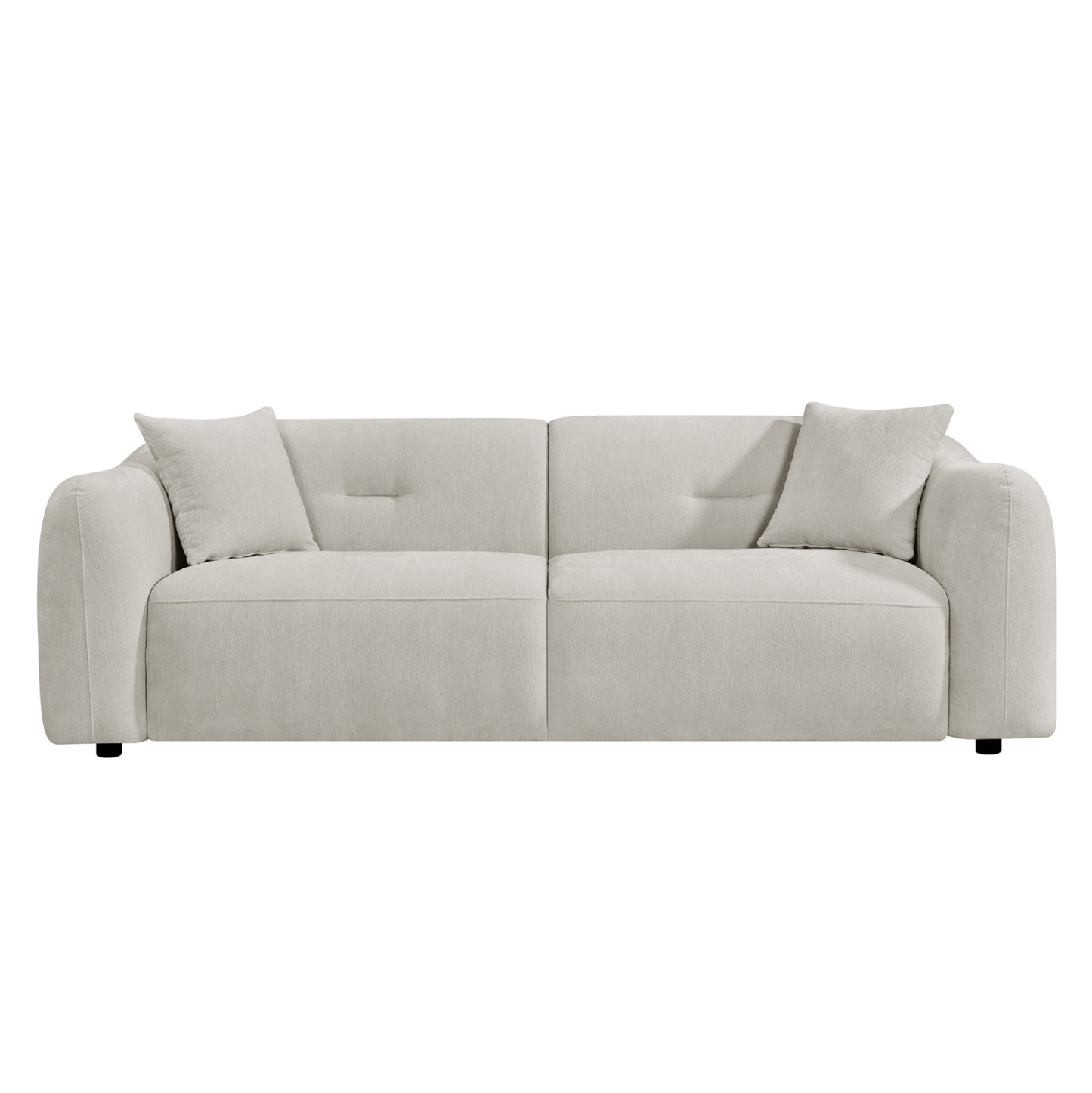 ΚΑΝΑΠΕΣ 3-ΘΕΣΙΟΣ JUNOA HM3333.02 ΕΚΡΟΥ ΥΦΑΣΜΑ 228x89x74Υεκ