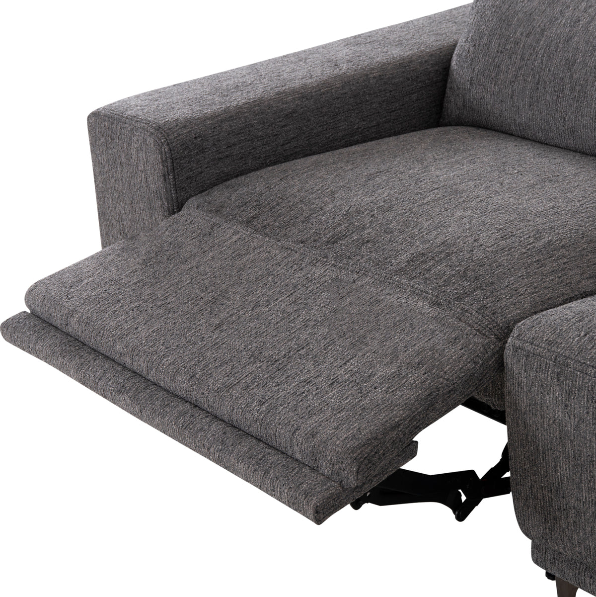 ΚΑΝΑΠΕΣ ΔΕΞΙΑ ΓΩΝΙΑ 5Θ ΜΕ RECLINE LUNARIS HM3316.01R ΓΚΡΙ ΥΦΑΣΜΑ 307x267x94Yεκ