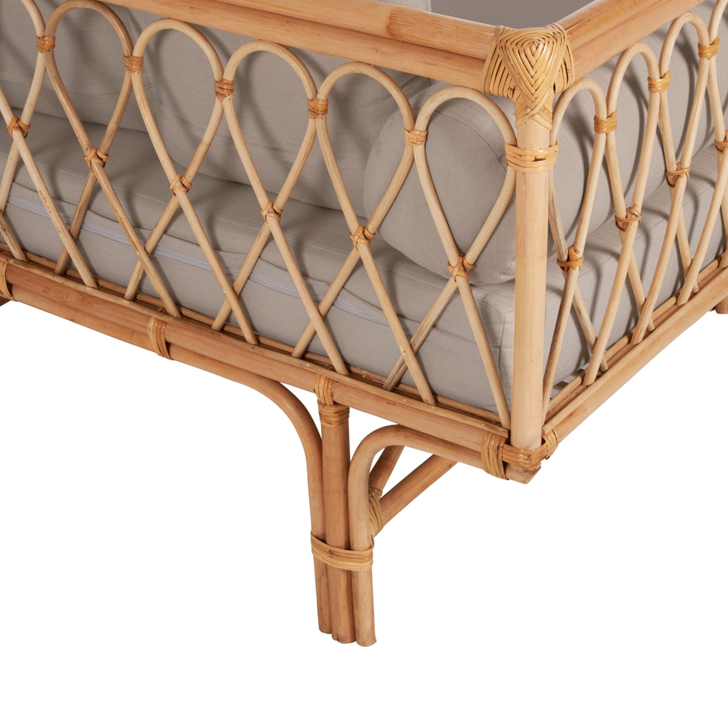DAYBED-SOFA ALIKI HM9658 RATTAN IN NATURAL-BEIGE CUSHIONS 200x100x76Hcm.
