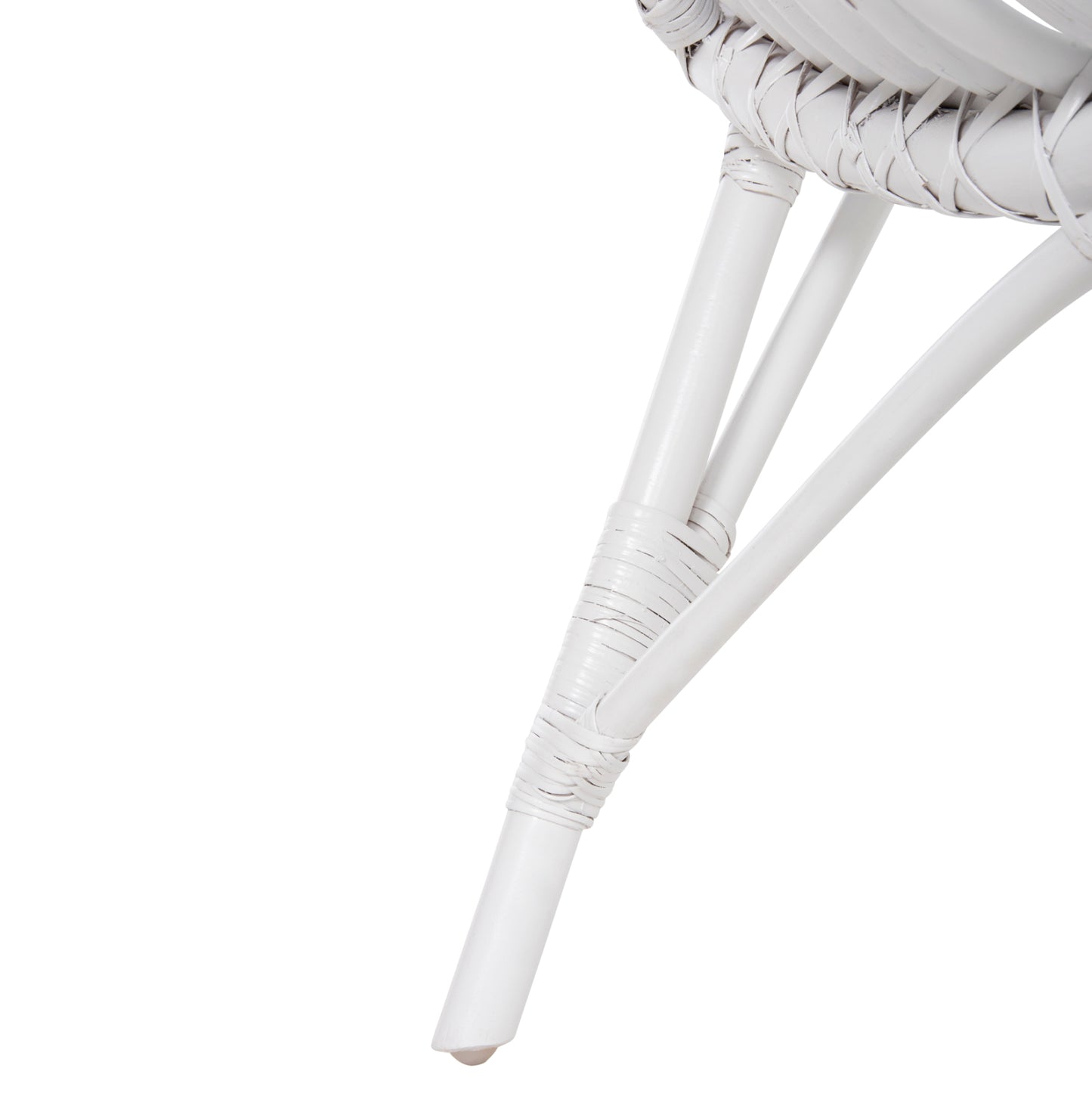 CHAIR FOR OUTDOORS CELLION HM9812.03 RATTAN POLES IN WHITE COLOR 76x72x83Hcm.