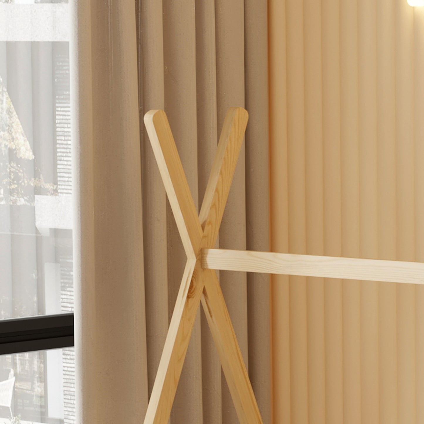 BED FOR KIDS MUNK HM681.01 t.MONTESSORI SOLID PINE WOOD IN NATURAL FOR MATTRESS 190x90cm.