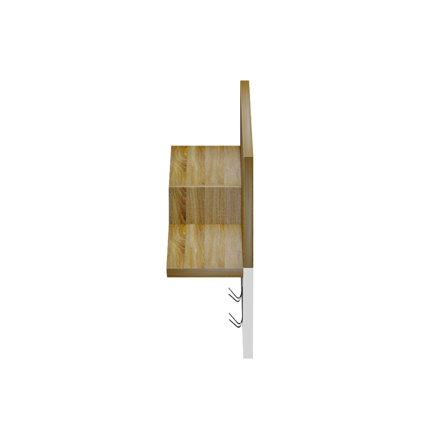 ENTRYWAY HANGER WITH SHELF NYDA HM18079.01 MELAMINE IN SONAMA-WHITE 65x13.2x31Hcm.