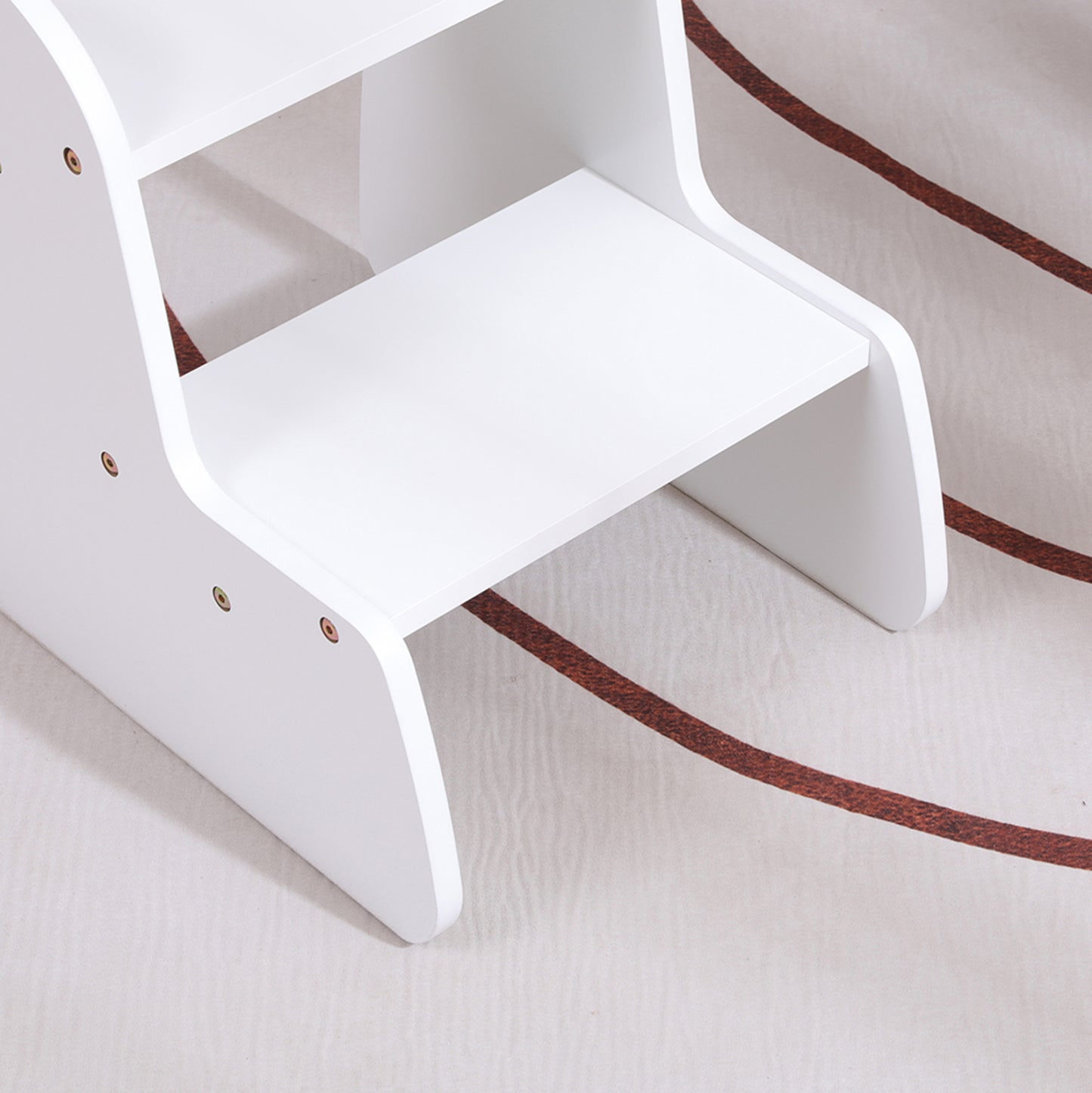 ΠΑΙΔΙΚΗ ΣΚΑΛΑ/ΣΚΑΜΠΟ RICKI HM18340.03 MDF & ΚΟΝΤΡΑΠΛΑΚΕ ΛΕΥΚΟ 33x43.5x40.5Υεκ