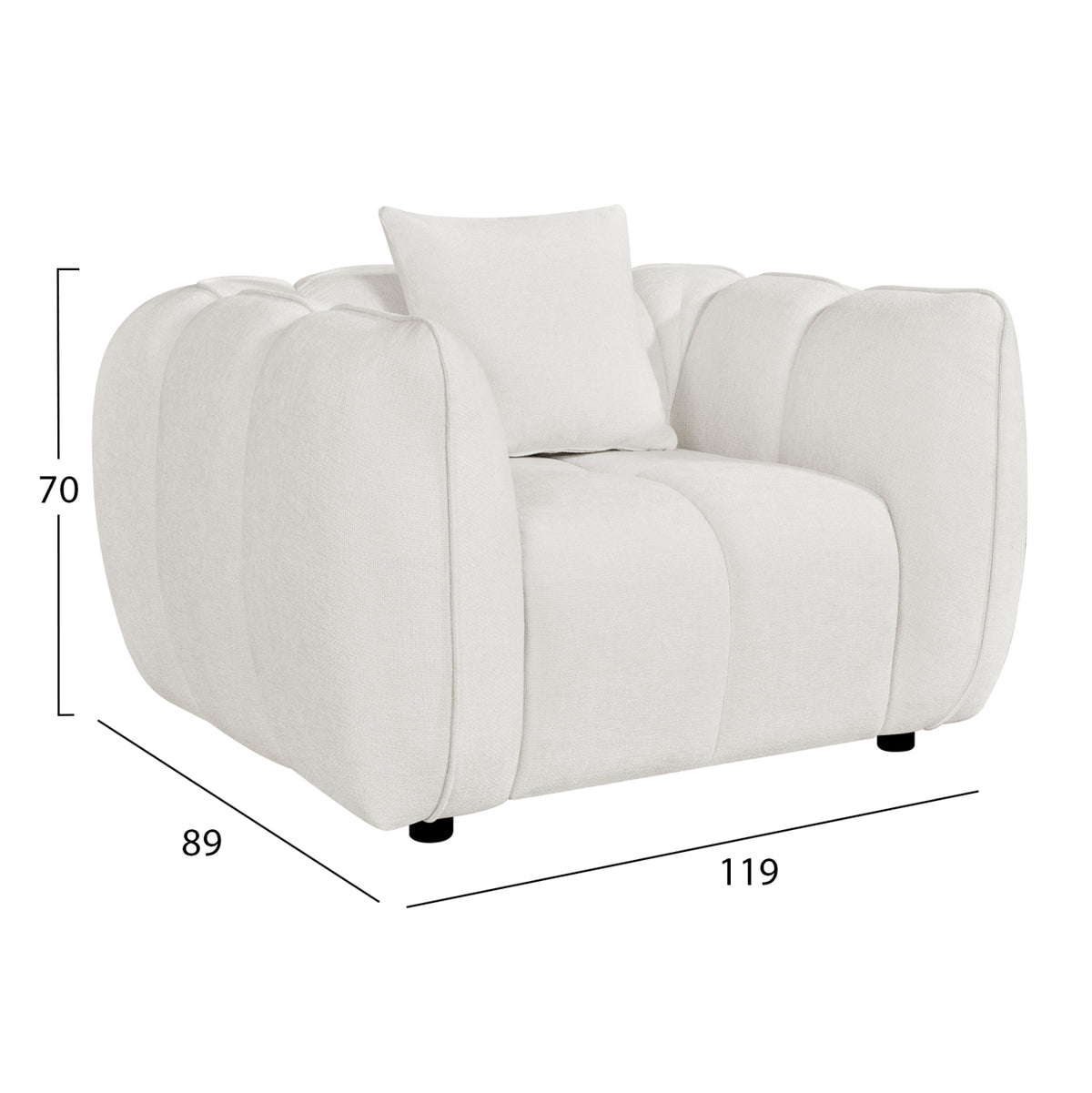 ΠΟΛΥΘΡΟΝΑ LYKKE HM3325.02 ΕΚΡΟΥ ΥΦΑΣΜΑ 119x89x70Υεκ
