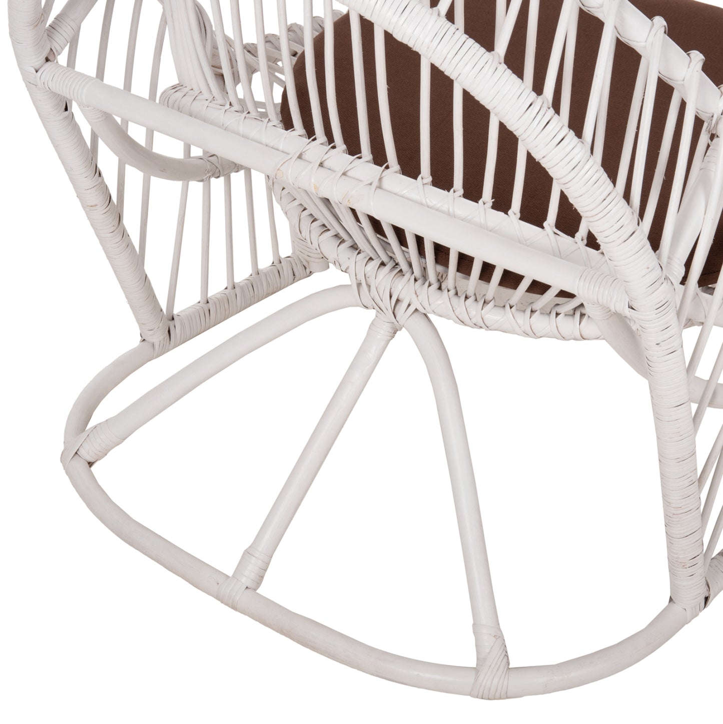 ARMCHAIR ENTROPY HM9840.02 RATTAN IN WHITE-BROWN CUSHION 80x97x85Hcm.