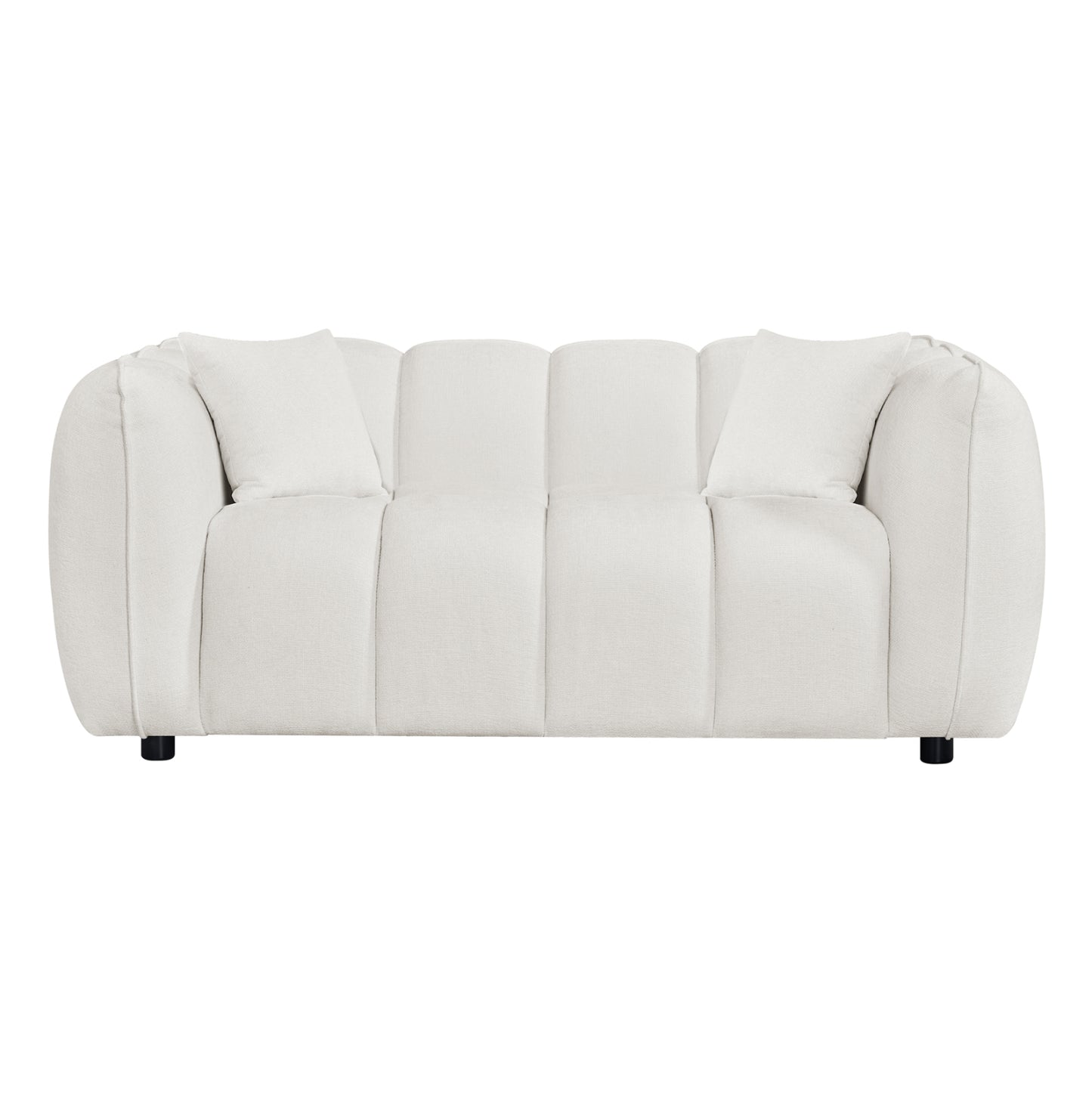 SOFA SET 2-SEATER & 3-SEATER LYKKE HM10812.02 ECRU FABRIC