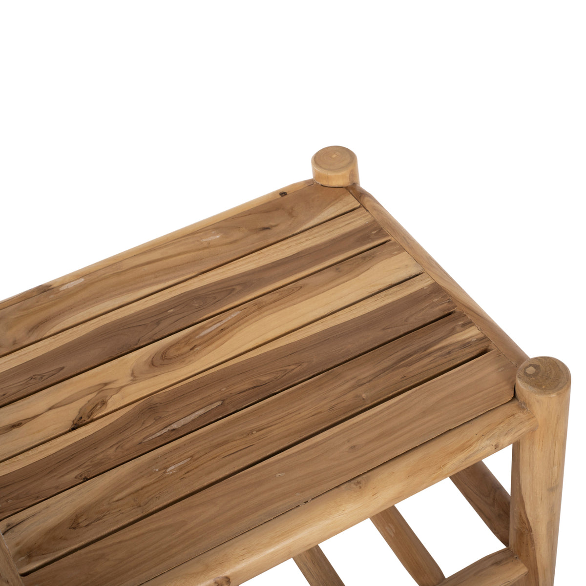 ΣΕΤ ΣΑΛΟΝΙ 4ΤΜΧ EDDARD HM9340 ΑΠΟ ΜΑΣΙΦ ΞΥΛΟ TEAK ΦΥΣΙΚΟ - ΛΕΥΚΟ