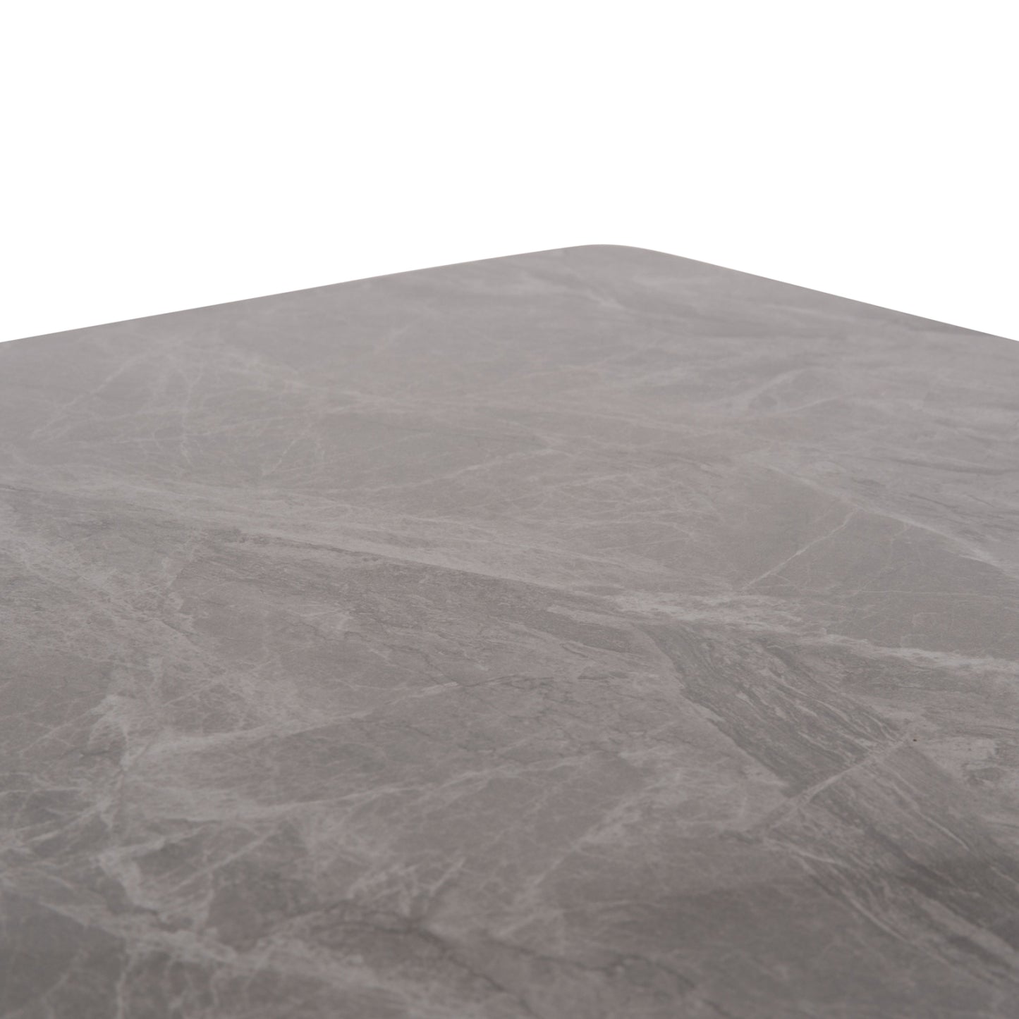 DINING SET 5PCS RAVEN HM12116.01 CERAMIC TOP GREY MARBLE--GREY VELVET