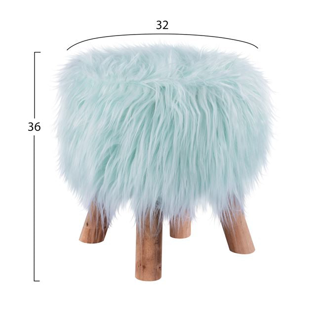 Stool Beck HM8410.04 Fair turquoise ''32x36cm