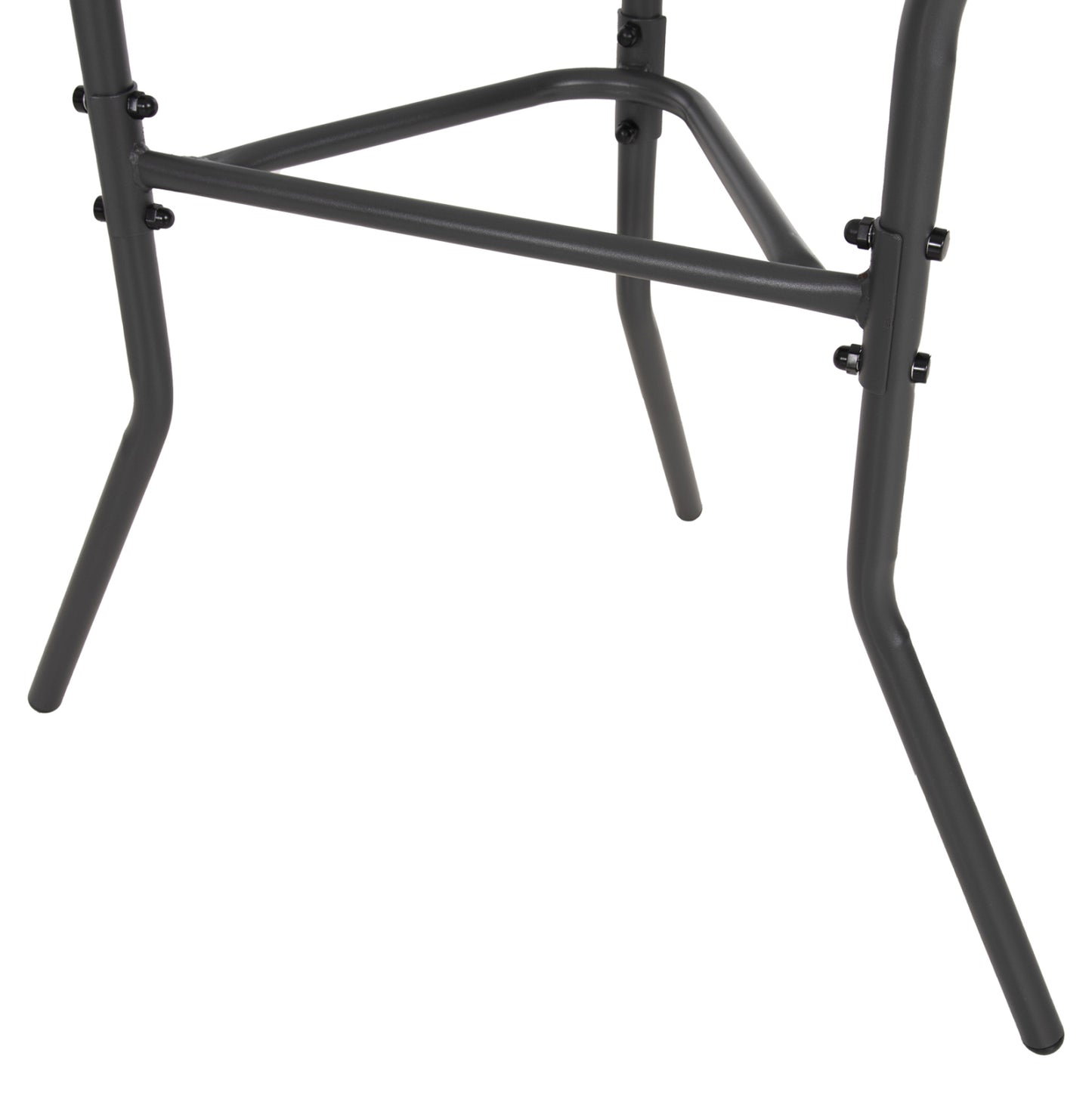 SEMICIRCULAR TABLE LIMA HM5967.01 METAL IN GREY WITH GLASS TOP 70x40x64,5Hcm.