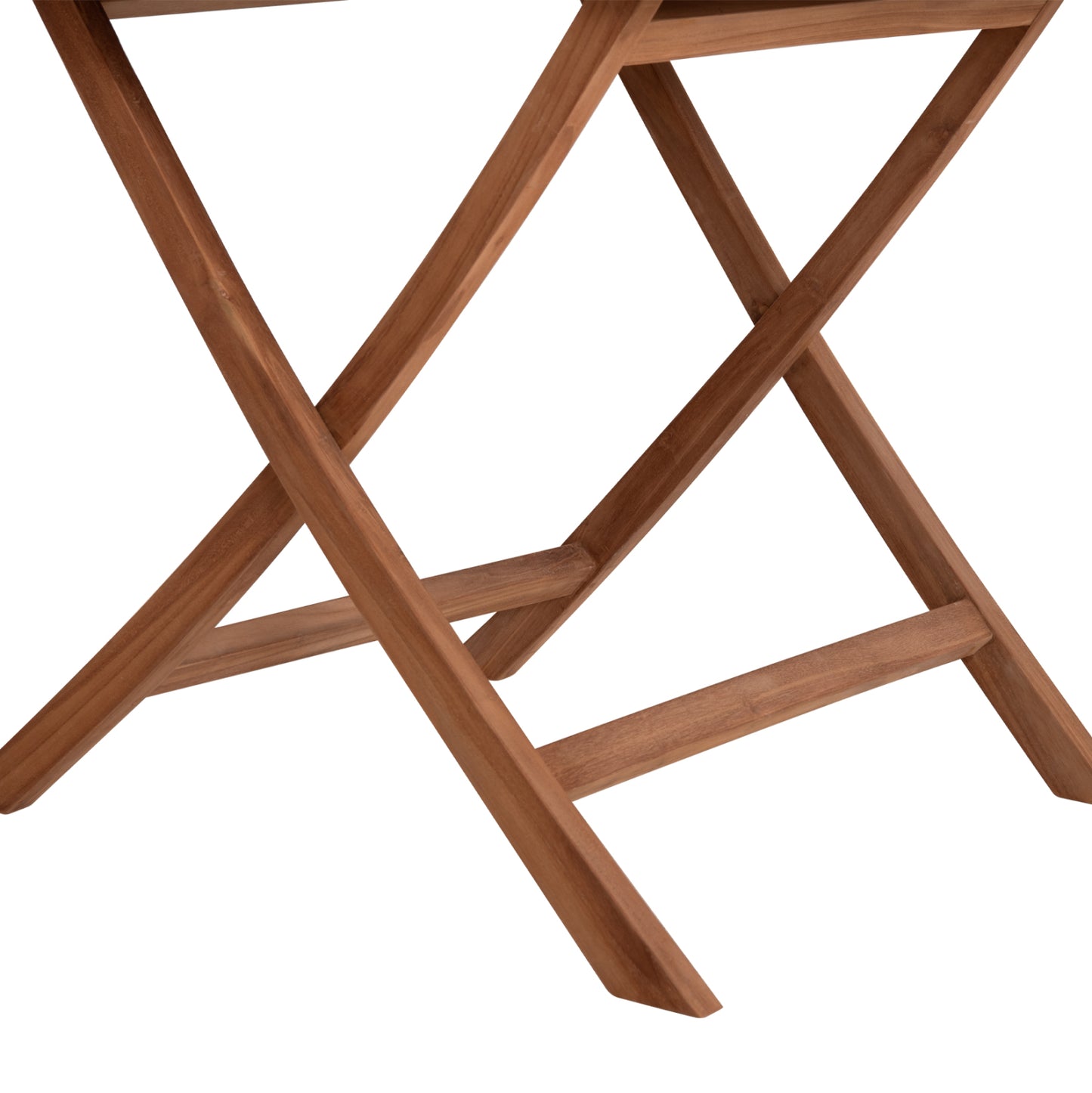 OUTDOOR FOLDABLE POLYGON DINING TABLE KARLIN HM6618 TEAK WOOD-NATURAL COLOR 120x120x75Hcm