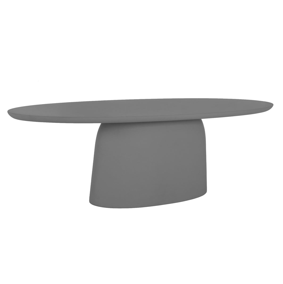 ΤΡΑΠΕΖΙ ΤΡΑΠΕΖΑΡΙΑΣ FIBER CEMENT ΟΒΑΛ BRECCAN HM6578.01 ΓΚΡΙ 160x100x75Υεκ
