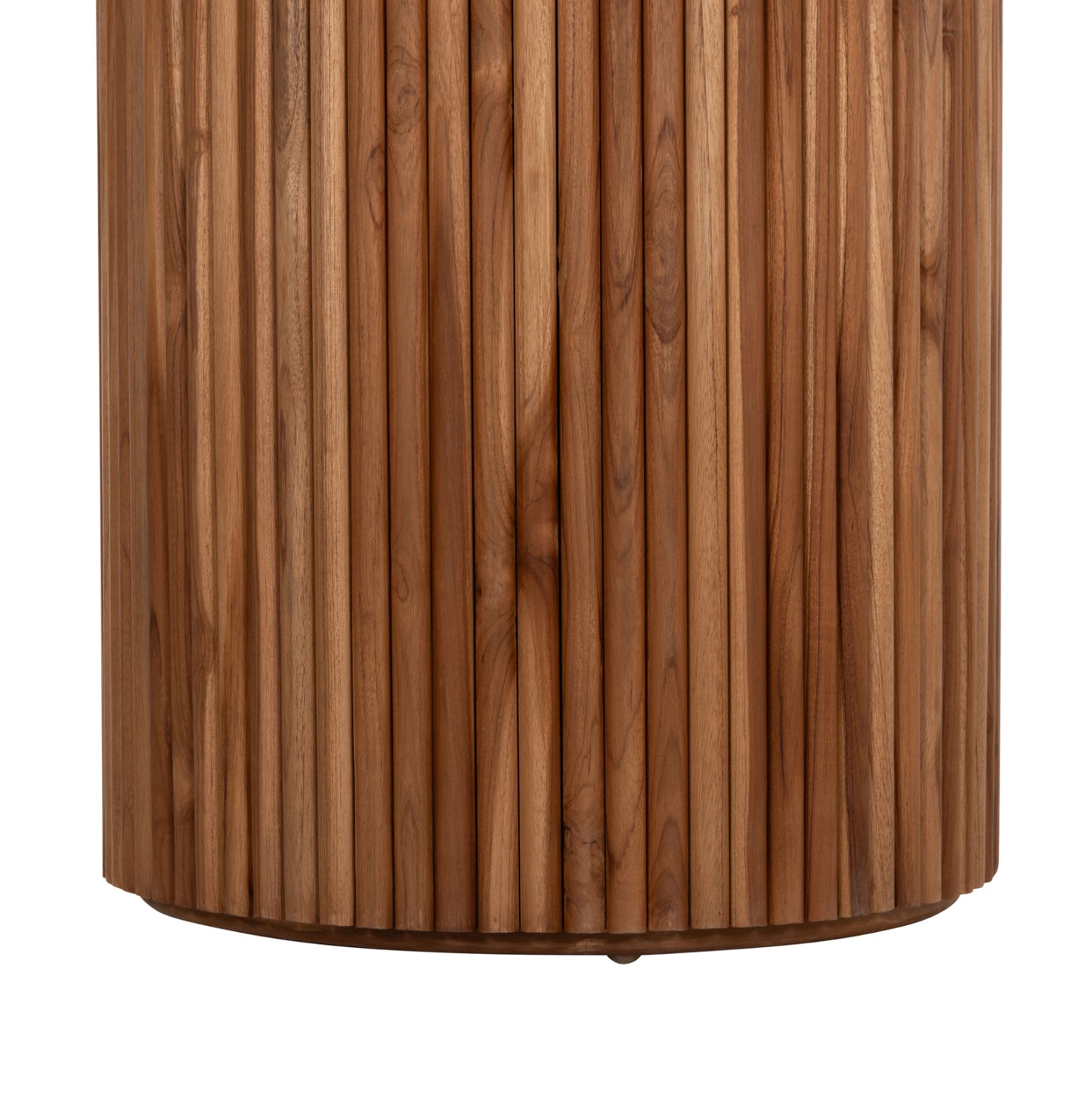 DINING TABLE ROUND RODER HM9896 TEAK WOOD- 3cm thick top- Φ130x79.5Hcm.