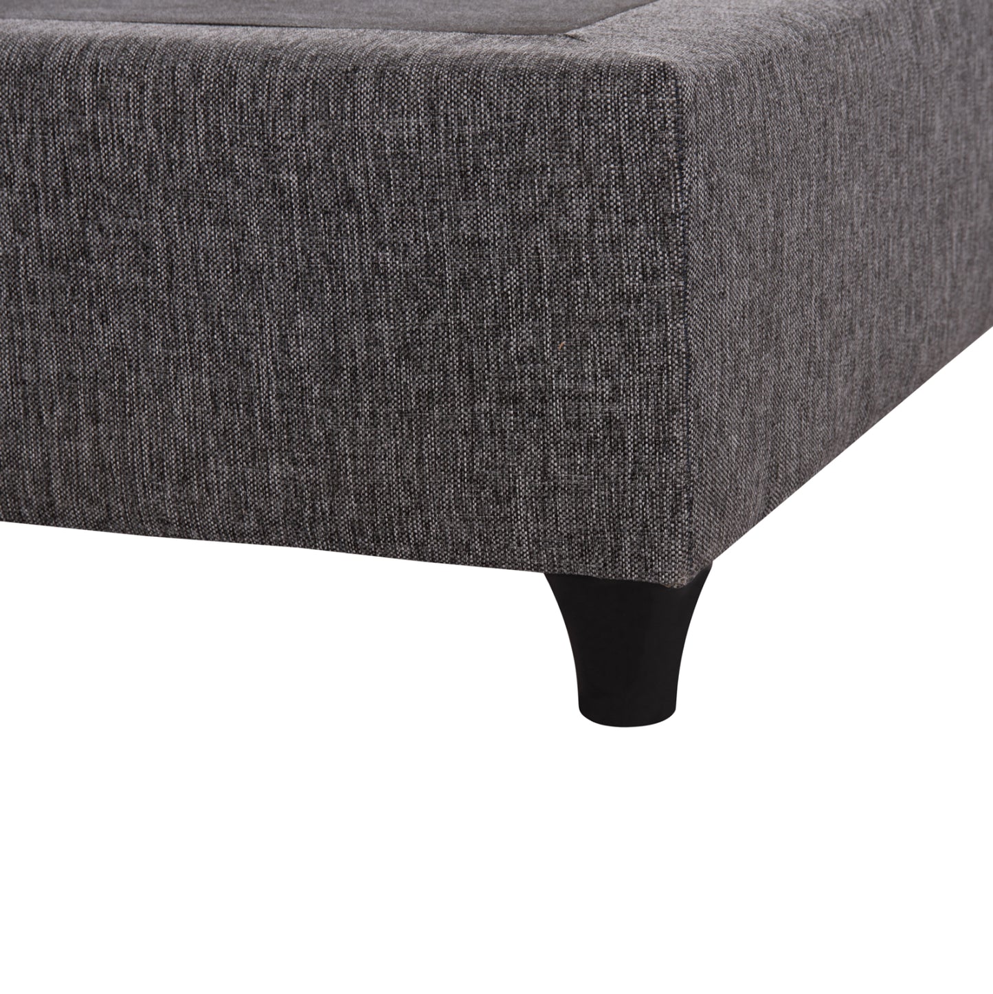 SUBSTRATE EXTRA-DOUBLE BED SIGGY HM21217--GREY FABRIC--FOR MATTRESS 160x200cm.