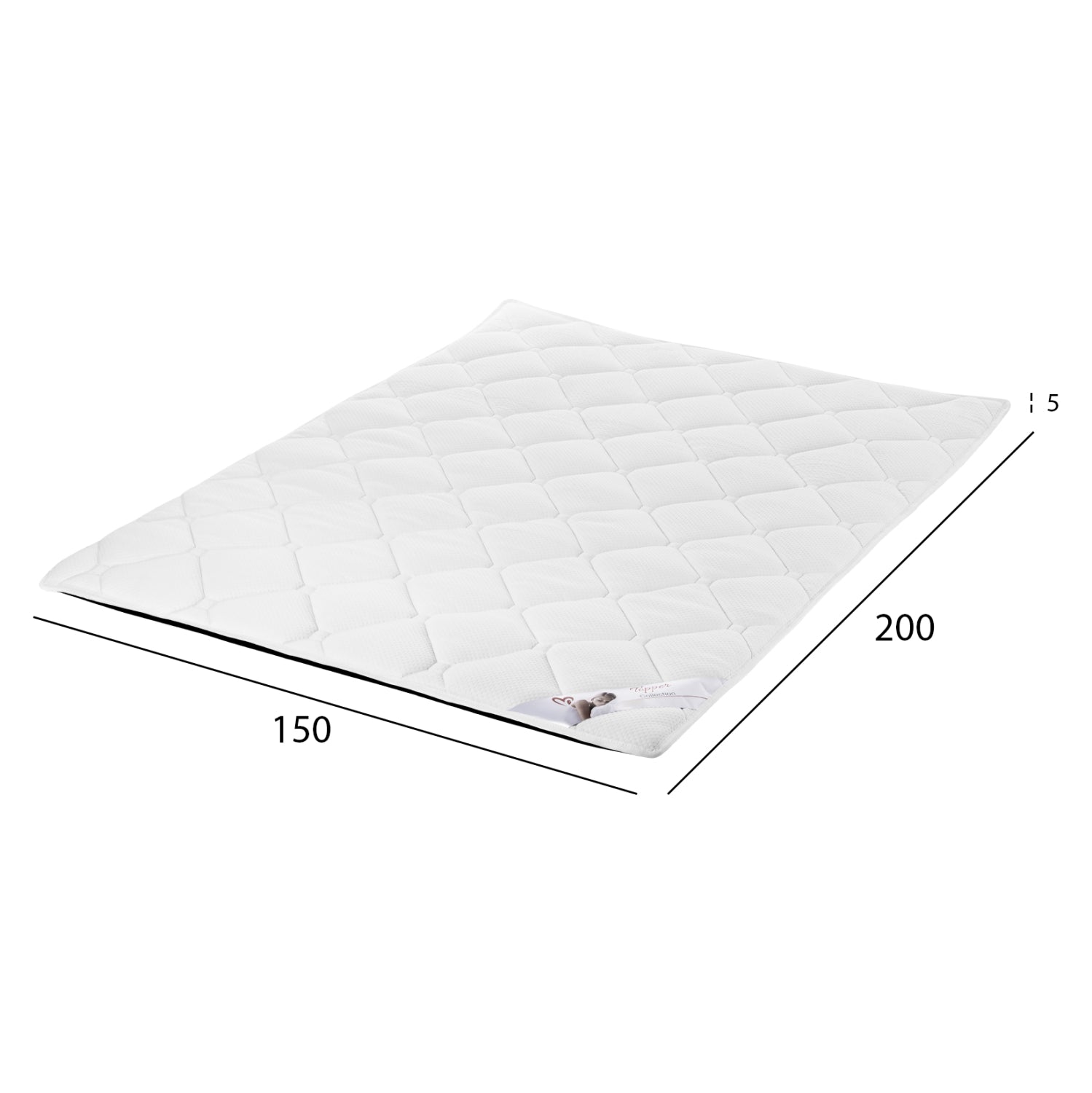 TOPPER HM670.05 WITH FOAM 150x200x5Hcm.