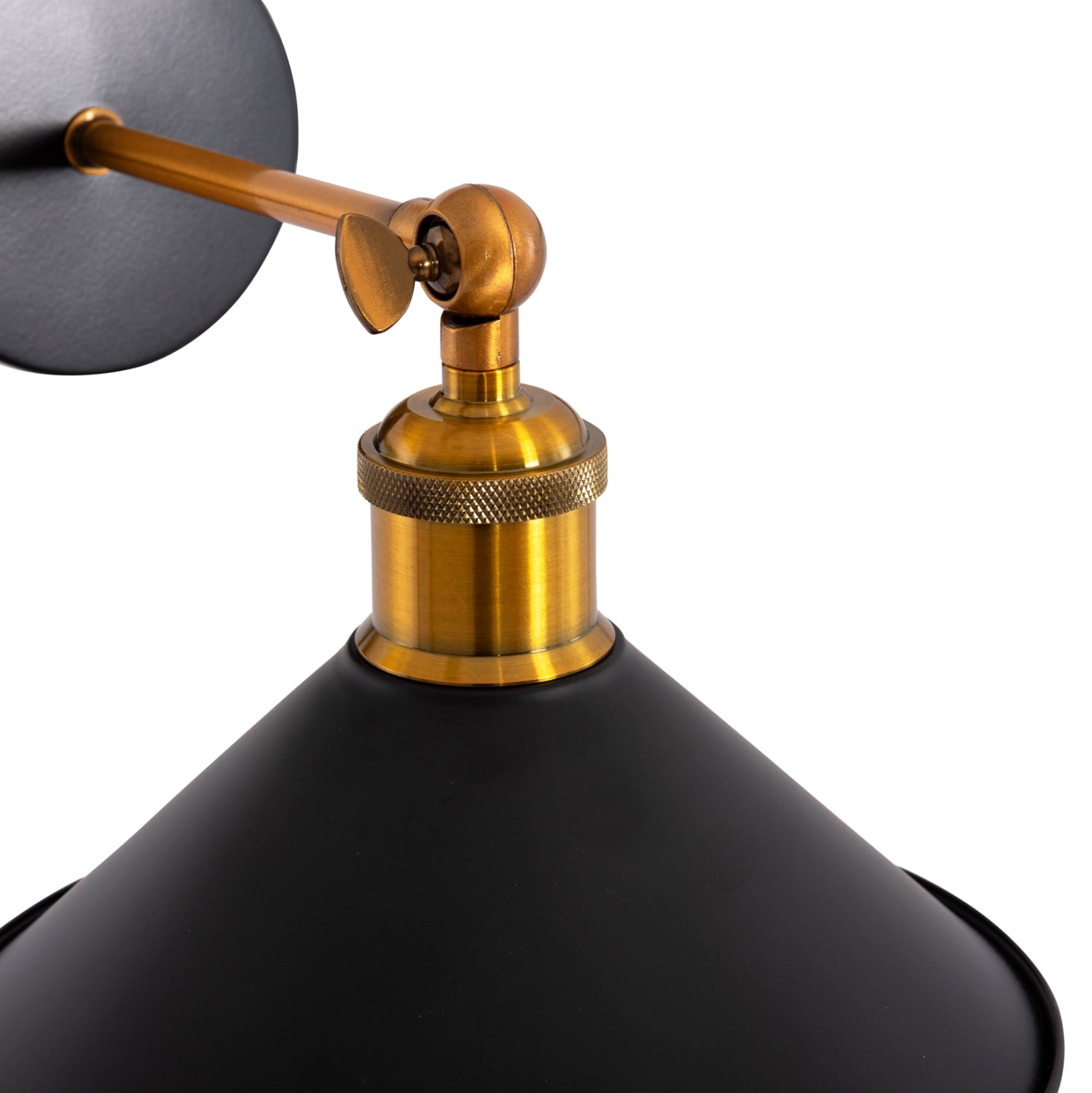WALL SCONCE RESTON2 HM4464 METAL BASE & CAP-ALUMINUM BULB SOCKET 21x21x32Hcm.