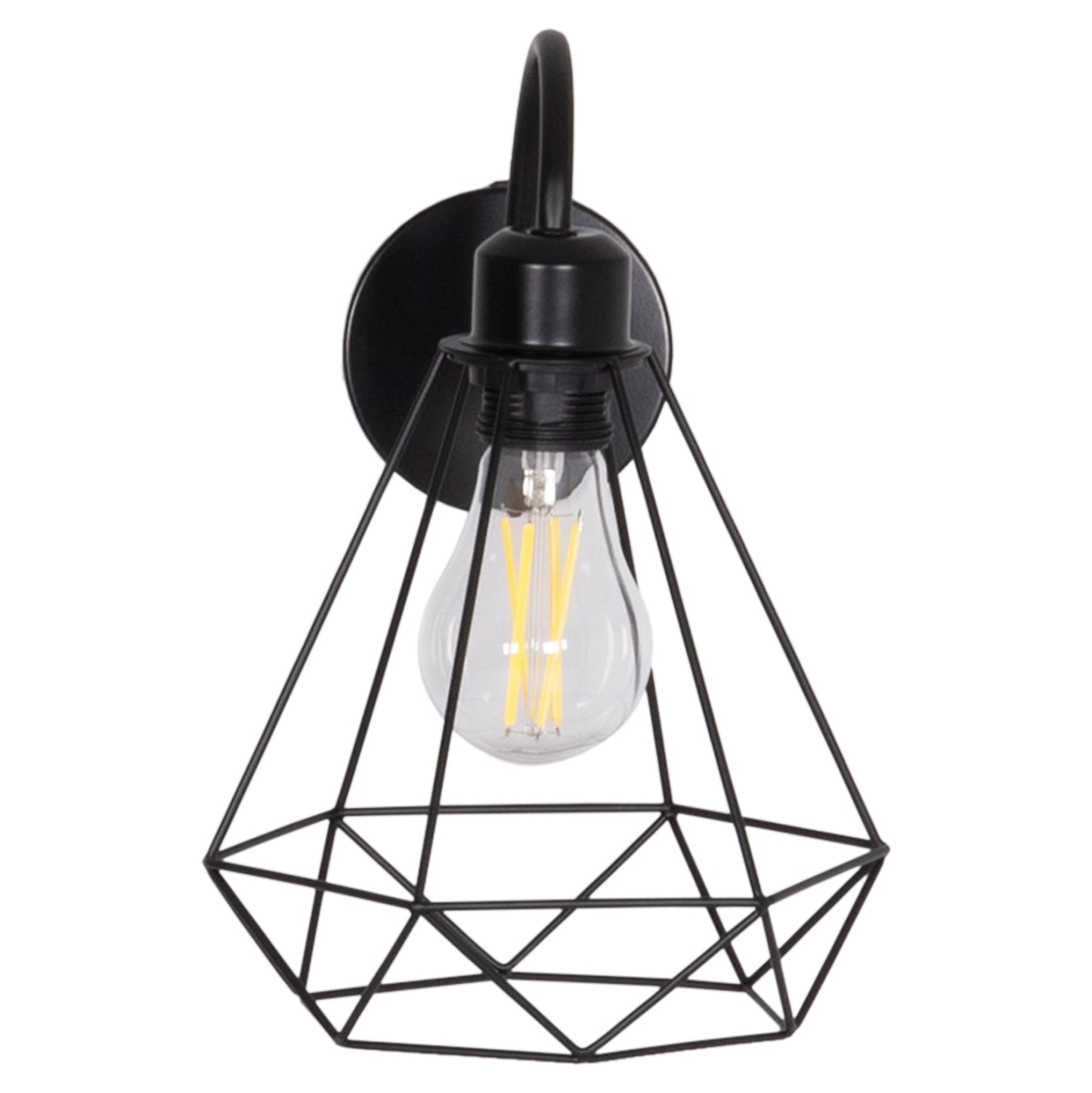 WALL SCONCE MILID HM4468 METAL IN BLACK 20x27x28Hcm.