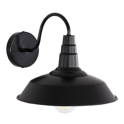WALL SCONCE DONO HM4478 METAL IN BLACK 26x31x25Hcm.