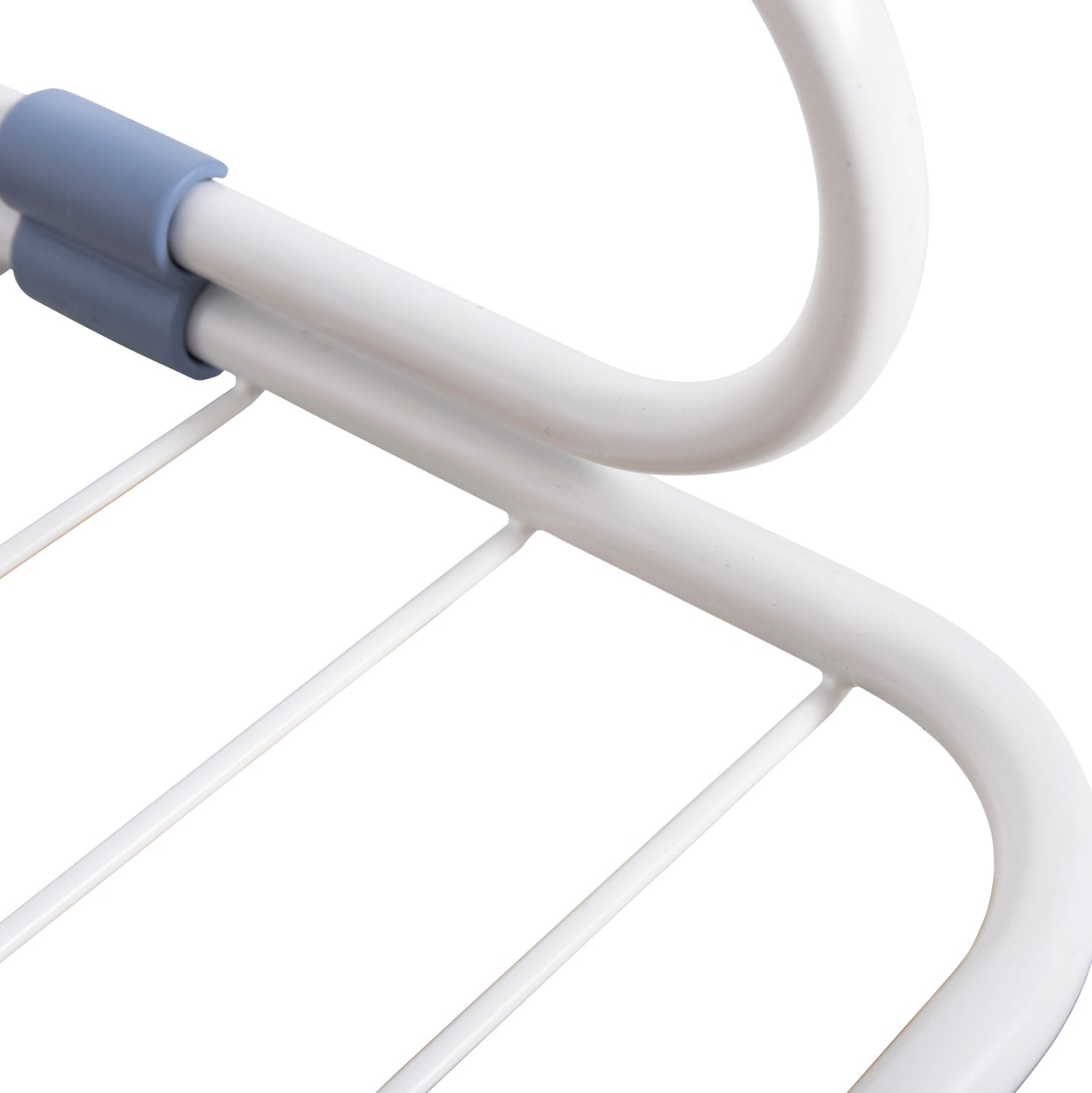 HANGING ALUMINUM DRYING RACK HM12166 WHITE-TOTAL HANGING LENGTH 10m--107x3x55cm.