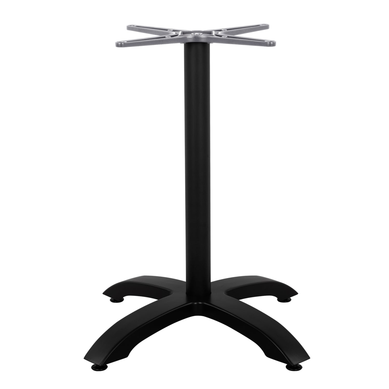 Aluminum Base HM460.01 Black Matte 66x66x72cm with cross 48x48cm