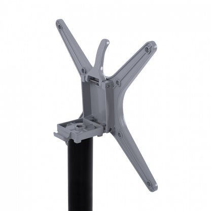 Foldable aluminum base HM469.01 Black matte 66x66x72 with cross 48x48cm