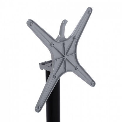 Foldable aluminum base HM469.01 Black matte 66x66x72 with cross 48x48cm
