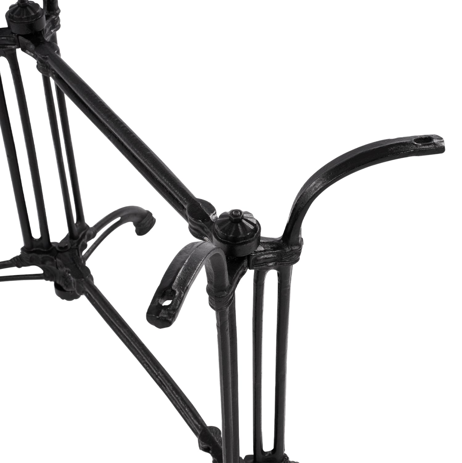 Base from cast iron two columns HM443 in black color 82X50X71H