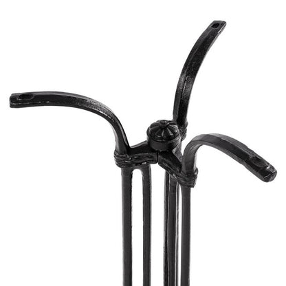 Base from cast iron HM445 3legs in black color 50x50x71