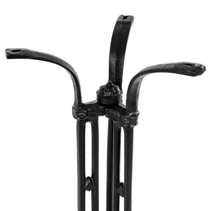 Base Bar from cast iron HM446 3legs in black color 50x50x105