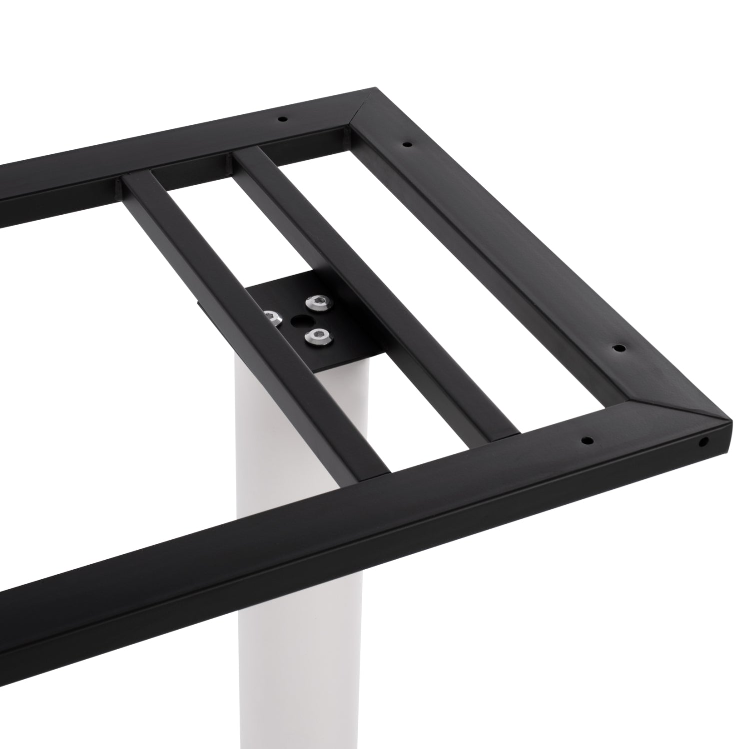 Base Metallic Double White Matte 80x40x72 with adjusters HM435.12