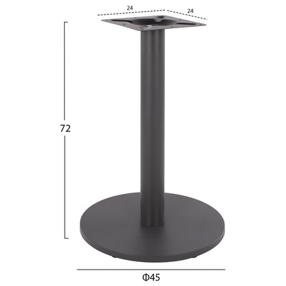 Base Metallic Grey '45x72 with adjusters HM419.20