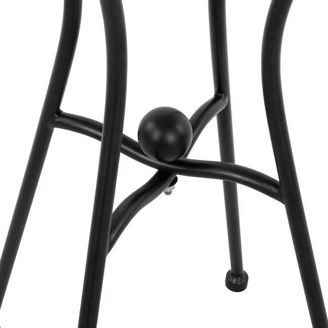 Metallic Base HM466 4legs in black color 50x50 cm.