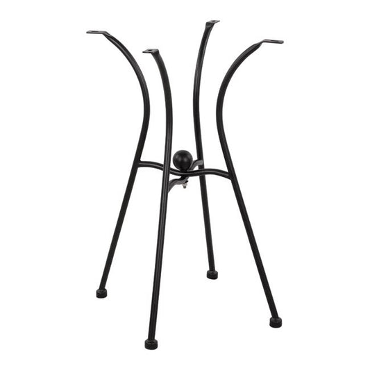 Metallic Base HM466 4legs in black color 50x50 cm.