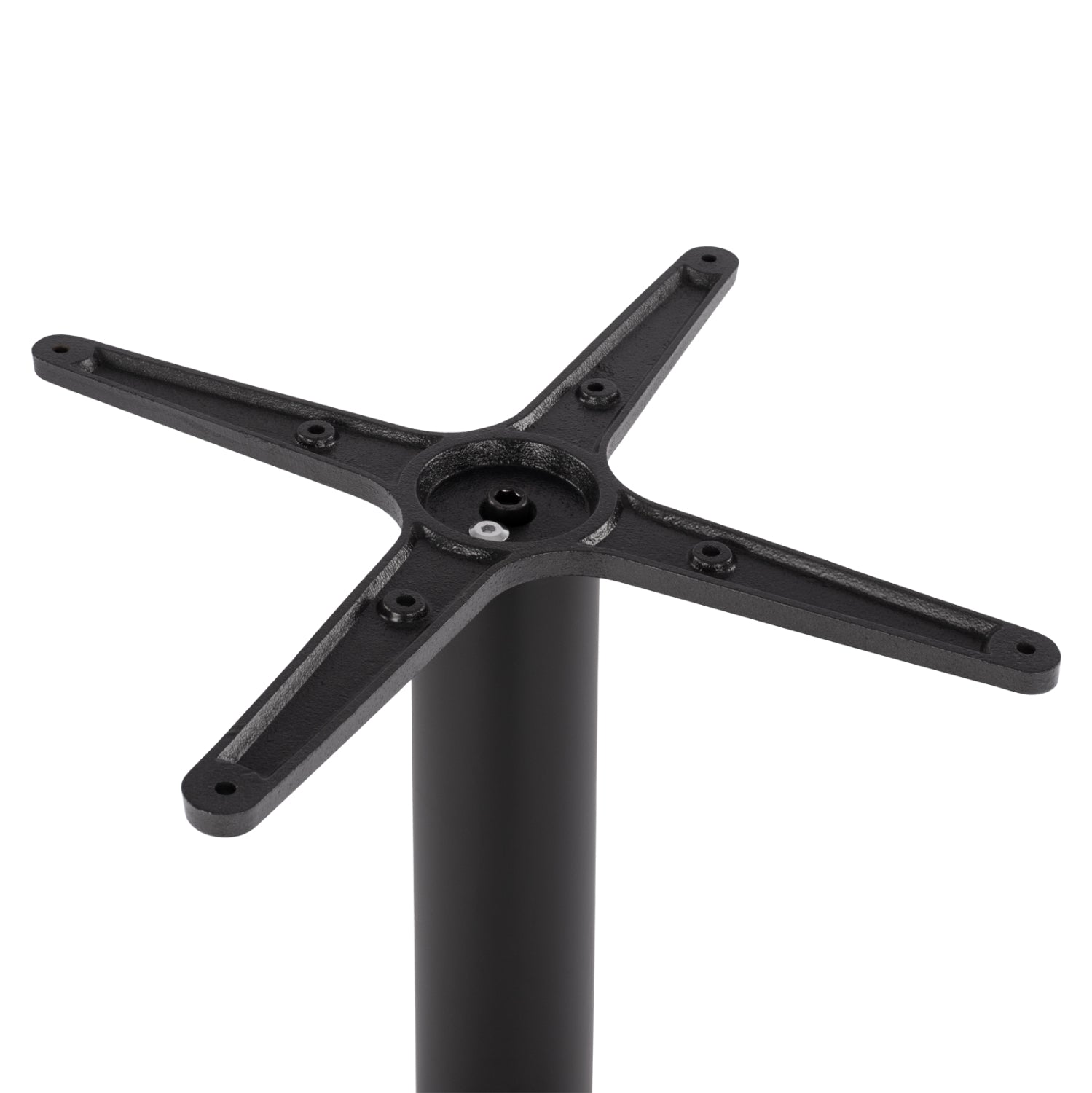 Base metallic Black matte 45x45x72 with adjuster HM438