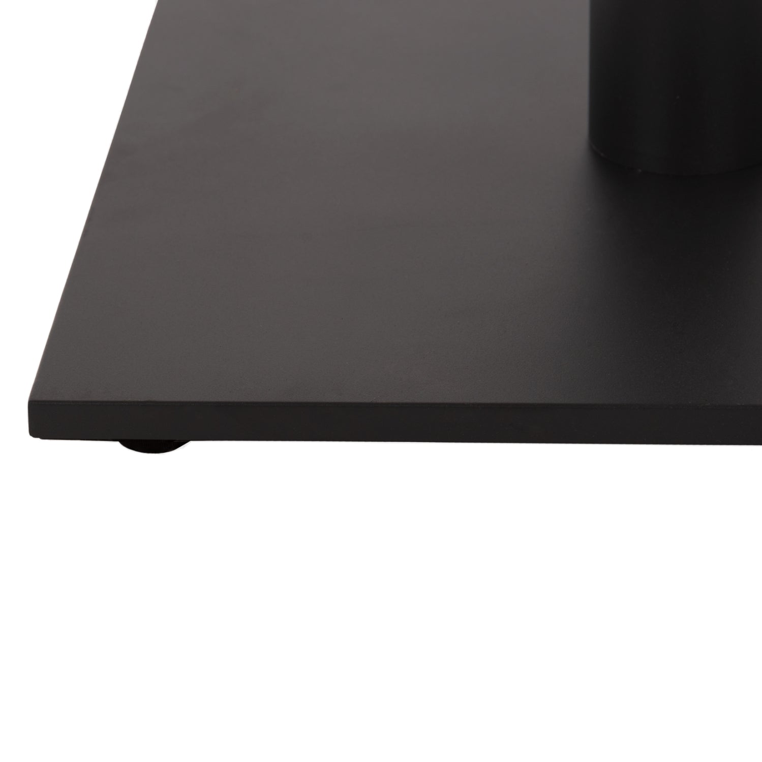 BASE FOR BAR TABLE HM474.20 MEDIUM HEIGHT-MATTE GREY METAL-HEIGHT ADJUSTERS-CROSS 46Χ46cm 45Χ45Χ94Hcm
