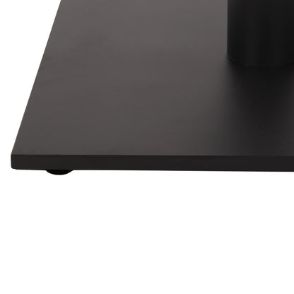 BASE FOR BAR TABLE HM474.20 MEDIUM HEIGHT-MATTE GREY METAL-HEIGHT ADJUSTERS-CROSS 46Χ46cm 45Χ45Χ94Hcm