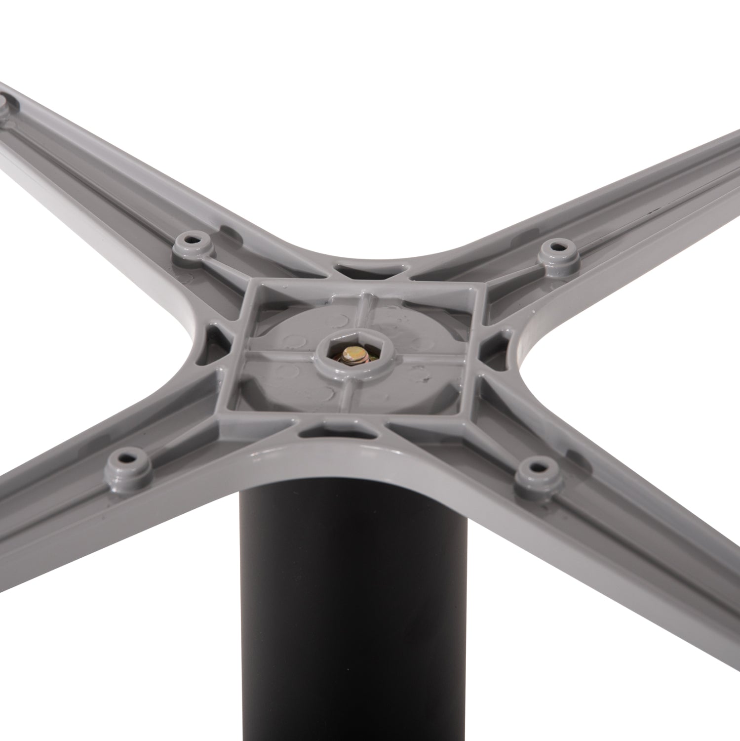 TABLE BASE ALUMINUM HM476.20 ROUND IN GREY 48x48cm CROSS Φ45Χ72Hcm.
