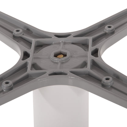 TABLE BASE ALUMINUM HM476.02 ROUND IN MATTE WHITE 48x48cm CROSS Φ45Χ72Hcm.